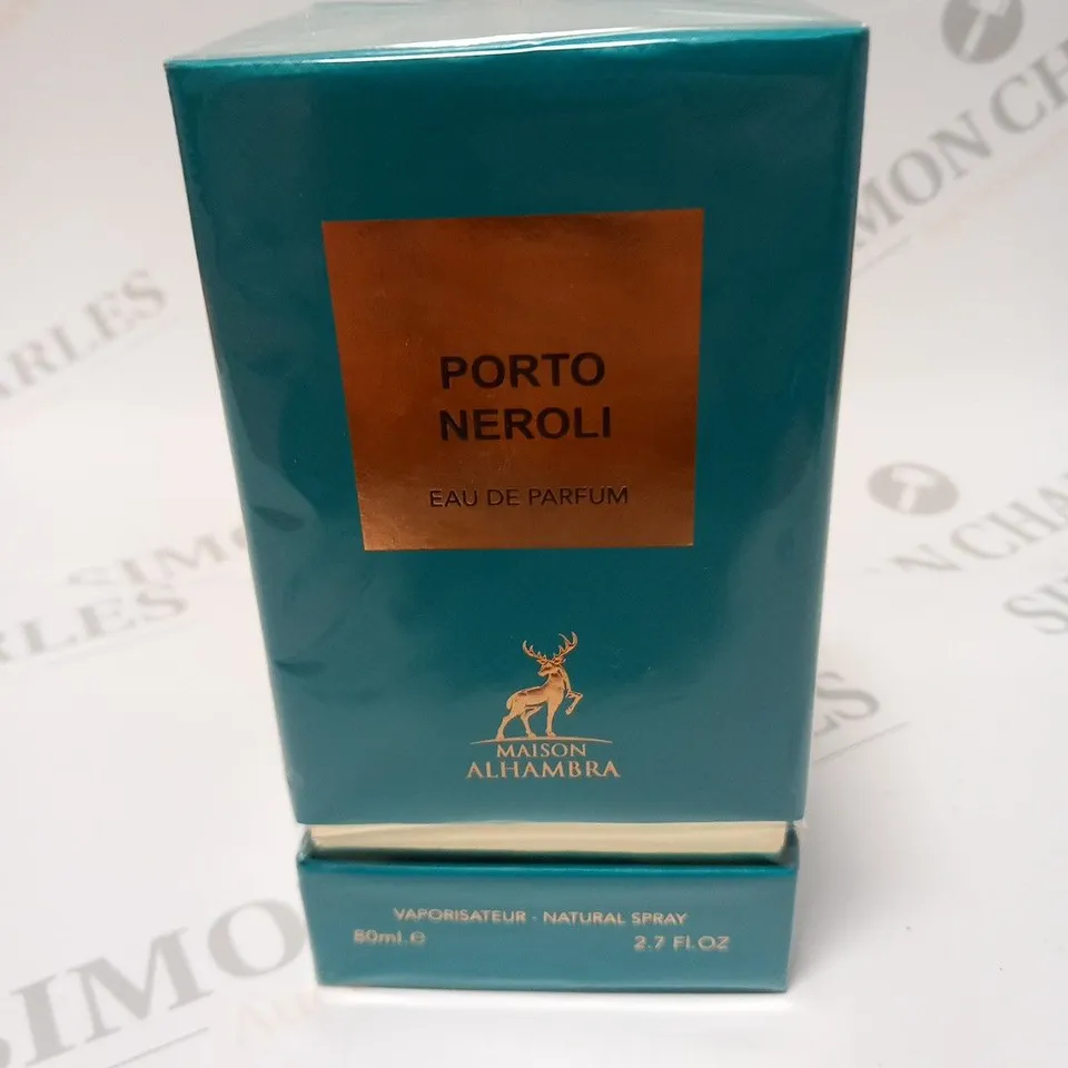 BOXED AND SEALED PORTO NEROLI EAU DE PARFUM MAISON ALHAMBRA 80ML
