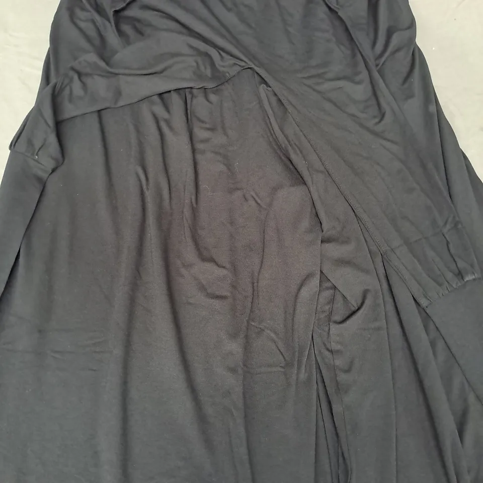 NOBODY'S CHILD JERSEY LANDON HALTER JUMPSUIT IN BLACK UK SIZE 12