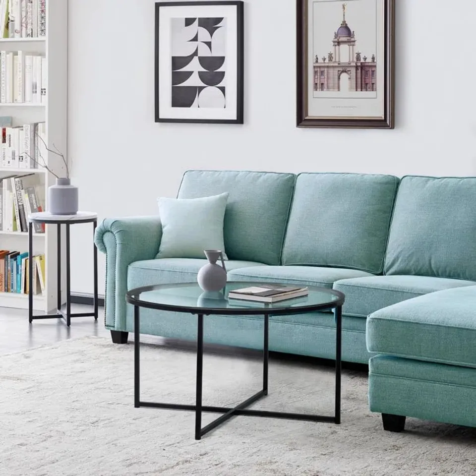 BOXED HOKANSON CROSS LEGS COFFEE TABLE 