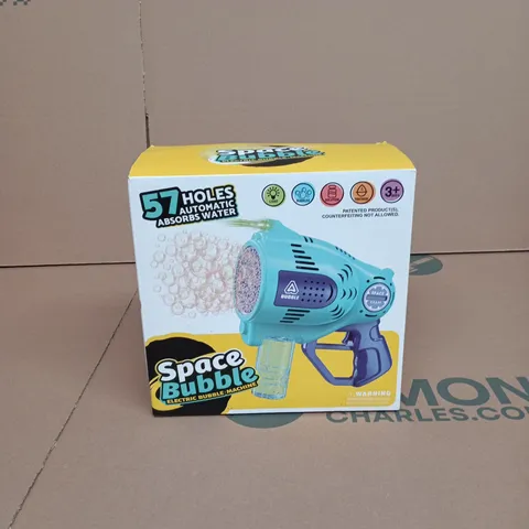 PINK SPACE BUBBLE ELECTRIC BUBBLE MACHINE 57 HOLES BOXED