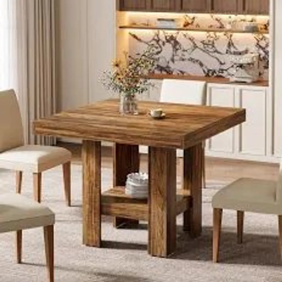 BOXED SQUARE 80cm L x 80cm W DINING TABLE (1 BOX)