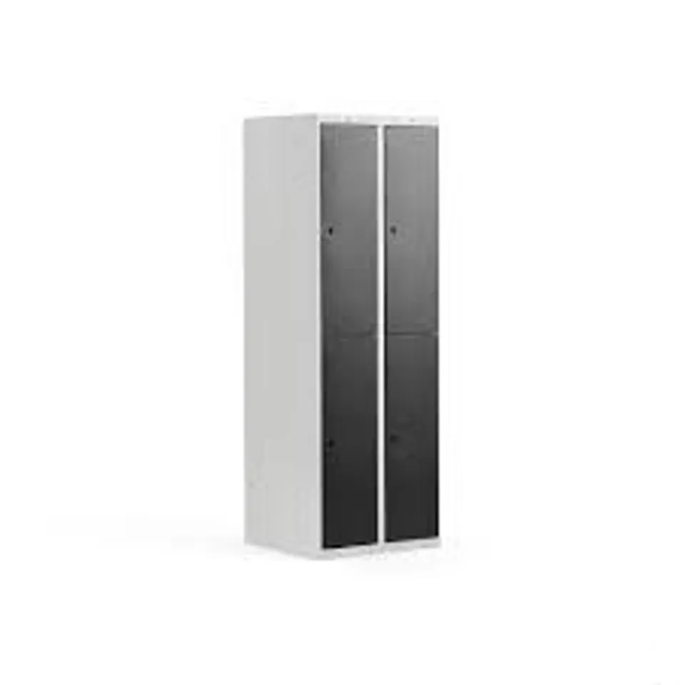 2 DOOR LOCKER CLASSIC 2 MODULES, 1740X600X550 MM, BLACK