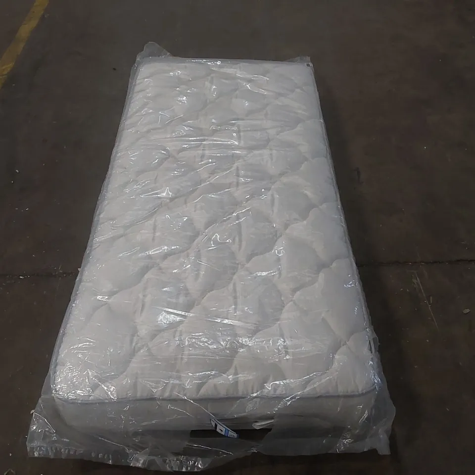 QUALITY BAGGED SINGLE 90cm AIRSPRUNG LUXURY QUILTED MEDIUM MATTRESS