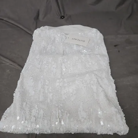 OUTCAST NIVA MAXI SKIRT WHITE SMALL