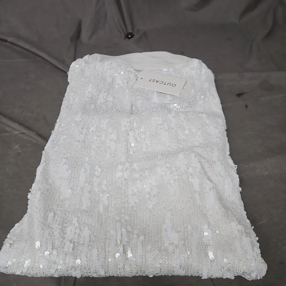 OUTCAST NIVA MAXI SKIRT WHITE SMALL