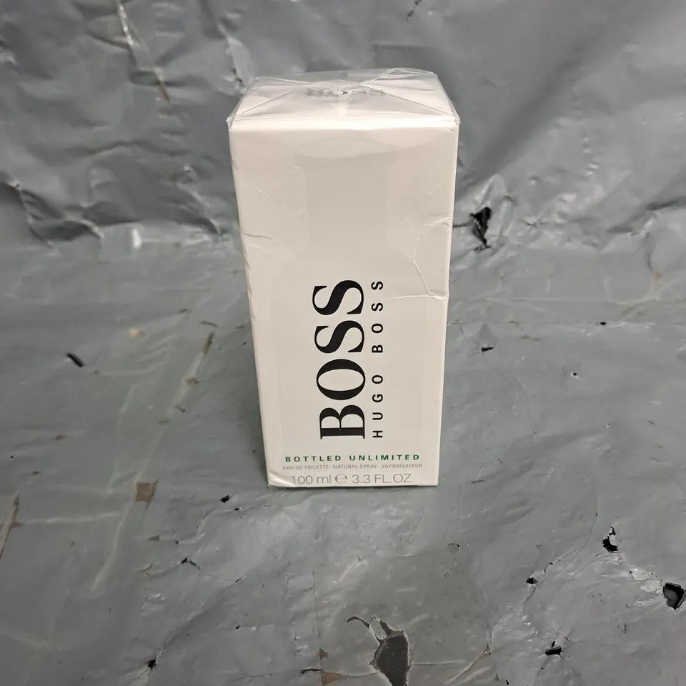 BOXED AND SEALED HUGO BOSS BOTTLED UNLIMITED EAU DE TOILETTE 100ML SPRAY FOR HIM
