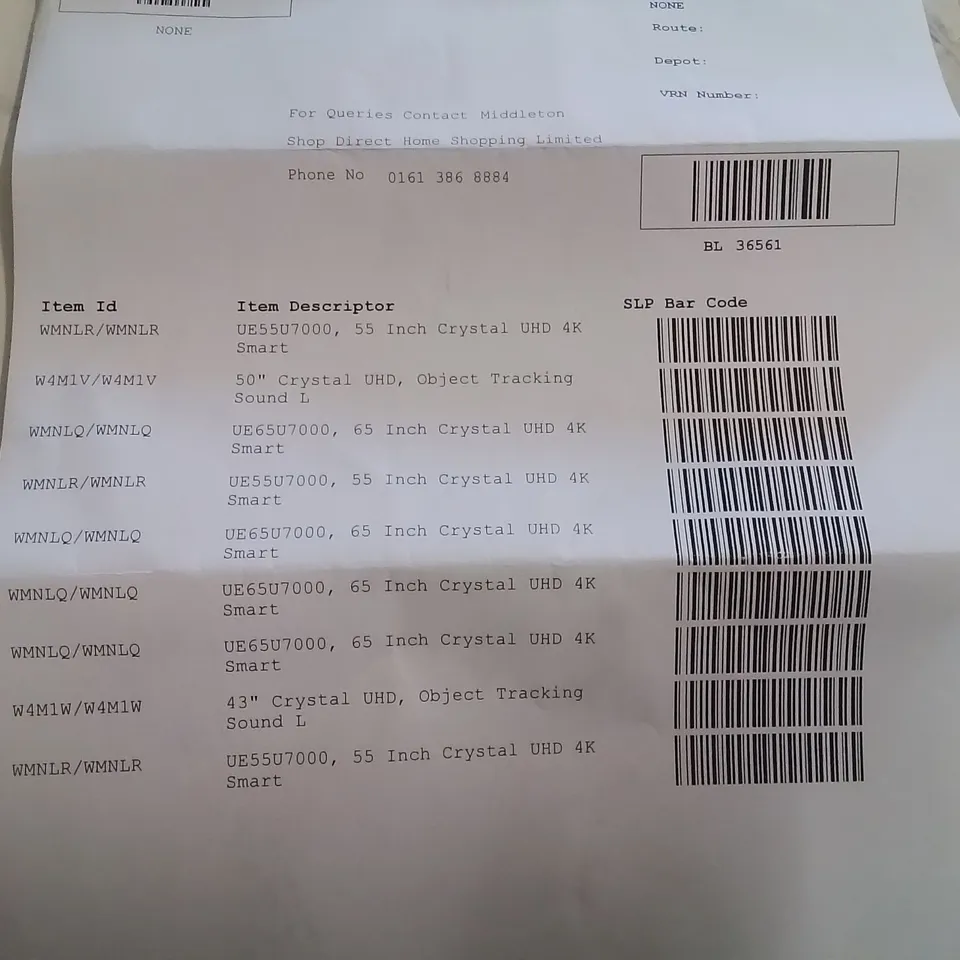 PALLET CONTAINING APPROXIMATELY 9 DAMAGED TVS