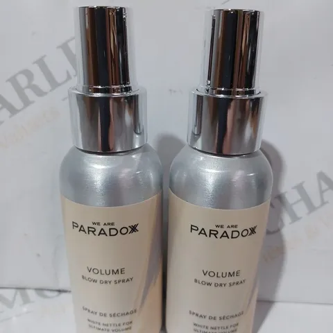 BOXED PARADOX PAIR OF VOLUME BLOW DRY SPRAY BOTTLES (100ML PER BOTTLE)