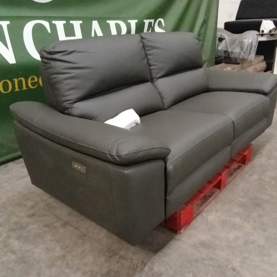 PAVILION 3 SEATER LEATHER/FAUX LEATHER POWER RECLINER SOFA RRP £1049