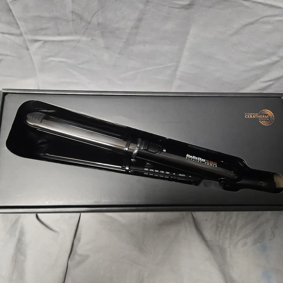 BOXED BABYLISS PRO TITANIUM EXPRESSION HAIR STRAIGHTENER