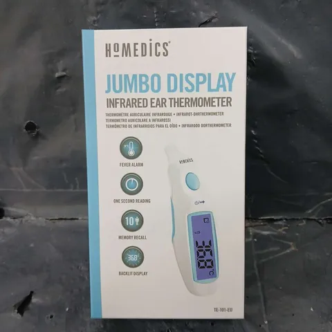 6 X BOXED HOMEDICS JUMBO DISPLAY INFRARED EAR THERMOMETERS 