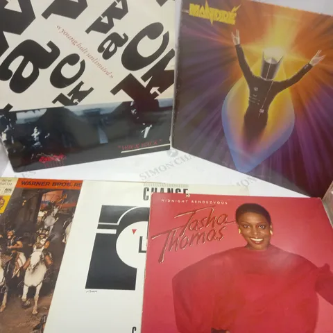 APPROXIMATELY 10 ASSORTED VINYL'S FROM VARIOUS ARTISTS TO INCLUDE TASHA THOMAS, CHANGE, MANDRE ETC