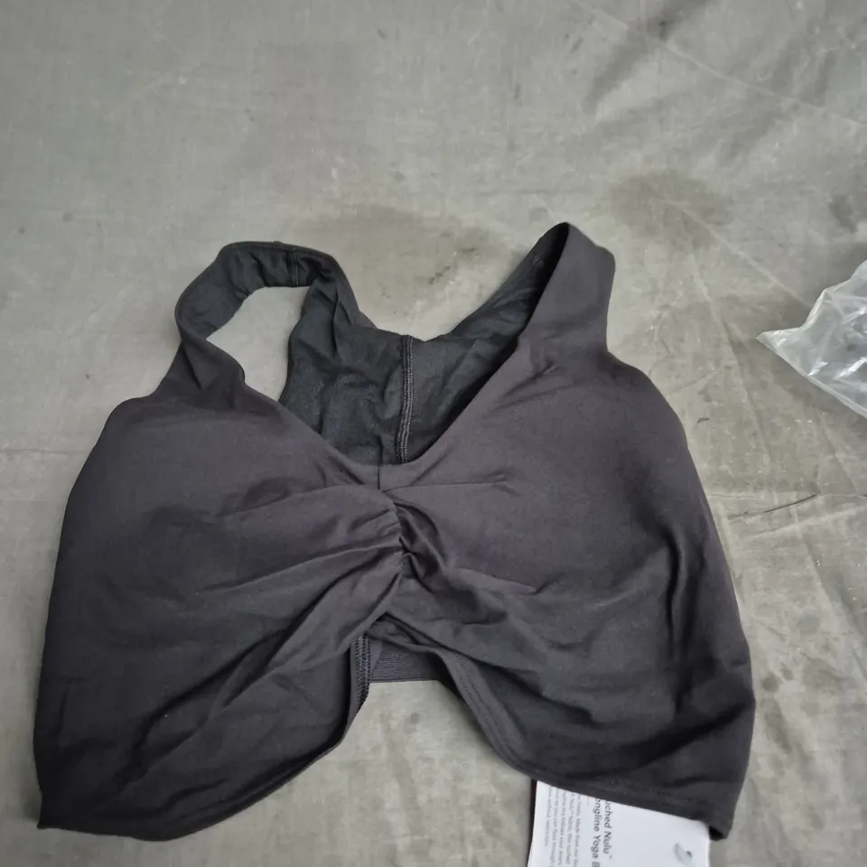 LULULEMON Women's Black Twist-Front TOGA Bra - SIZE 8
