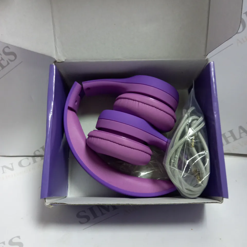 BOXED SNUG KIDS HEADPHONES PURPLE 