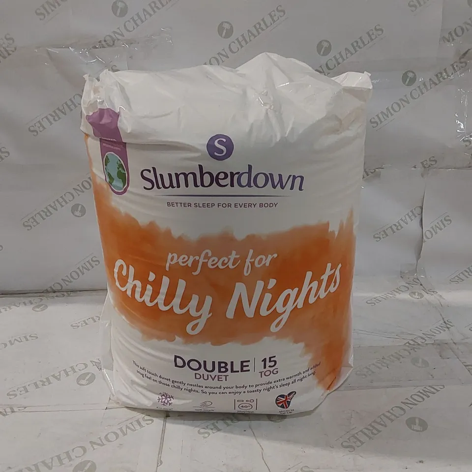 BAGGED SLUMBERDOWN 15 TOG DOUBLE DUVET