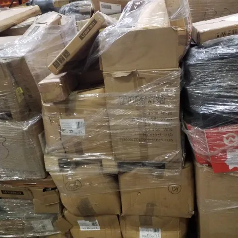 PALLET CONTAINING ASSORTED PRODUCTS INCLUDING LAUNDRY HAMPER, ASSORTED TSHIRTS & STORAGE CASE