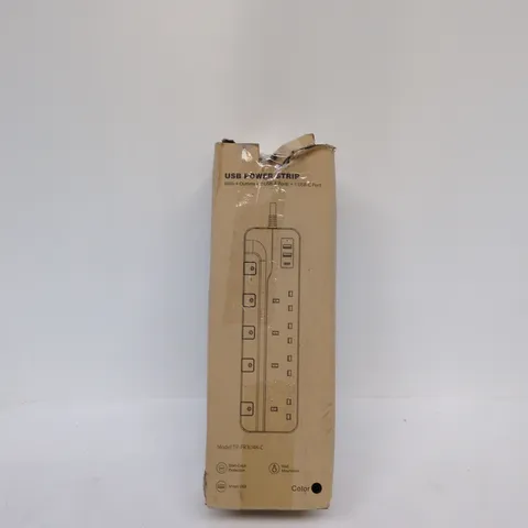 USB POWER STRIP WITH 4 OUTLETS + USB-A & USB-C PORTS β BOXED