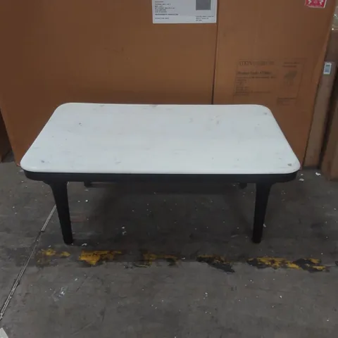 DESIGNER MARBLE TOP COFFEE TABLE