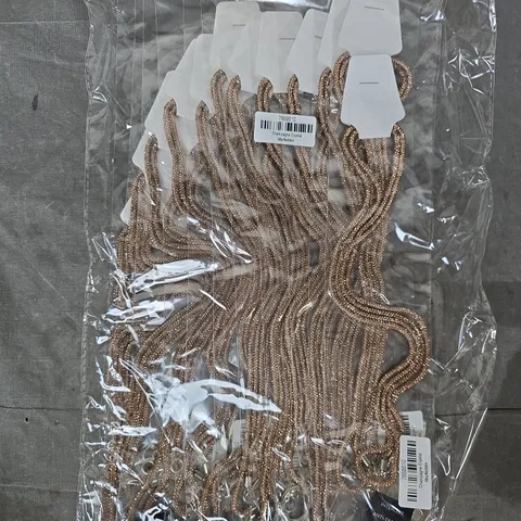 BAG OF APPROXIMATELY 10 CHAMPAGNE CRYSTAL ALLOY NECKLACES