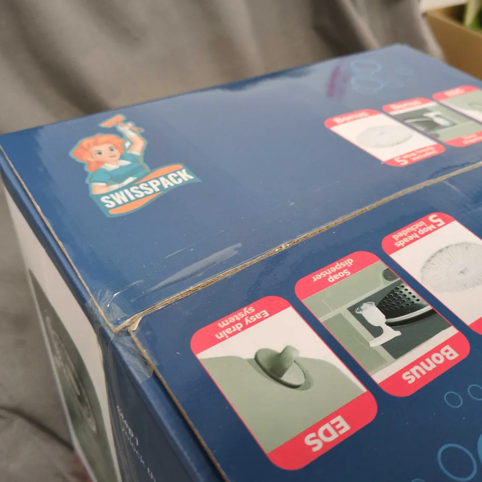 SWISSPACK LIFE MADE EASY MOP SYSTEM – BOXED WITH BONUS MOP HEADS