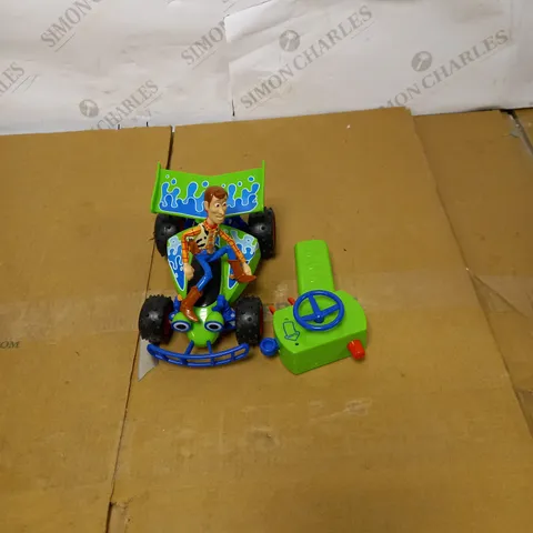 BOXED DISNEY PIXAR TOY STORY 4 RC TURBO BUGGY WOODY
