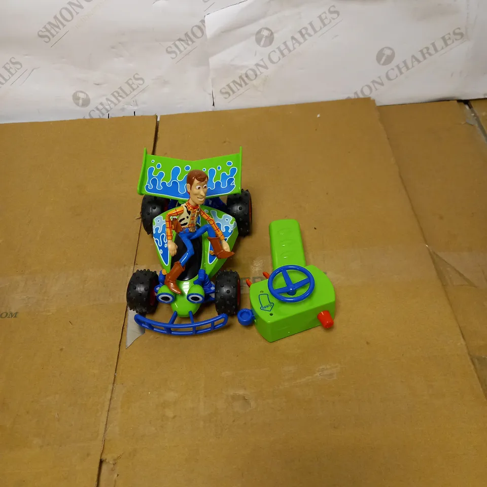 BOXED DISNEY PIXAR TOY STORY 4 RC TURBO BUGGY WOODY RRP £35
