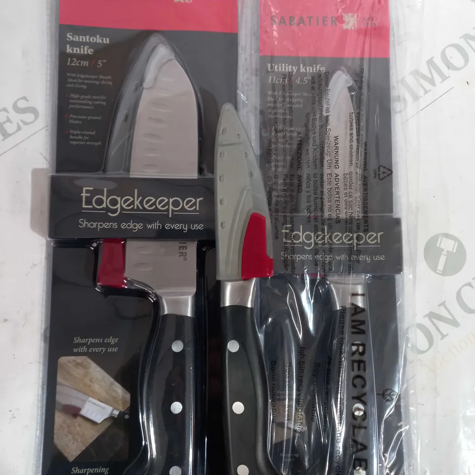 SABATIER SET OF 3 ESSENTIAL EDGEKEEPER KNIFES 