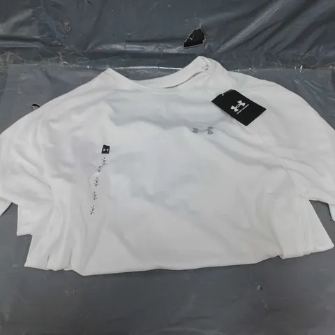 UNDER ARMOUR TRAINING 2.0 WHITE TOP - LARGE