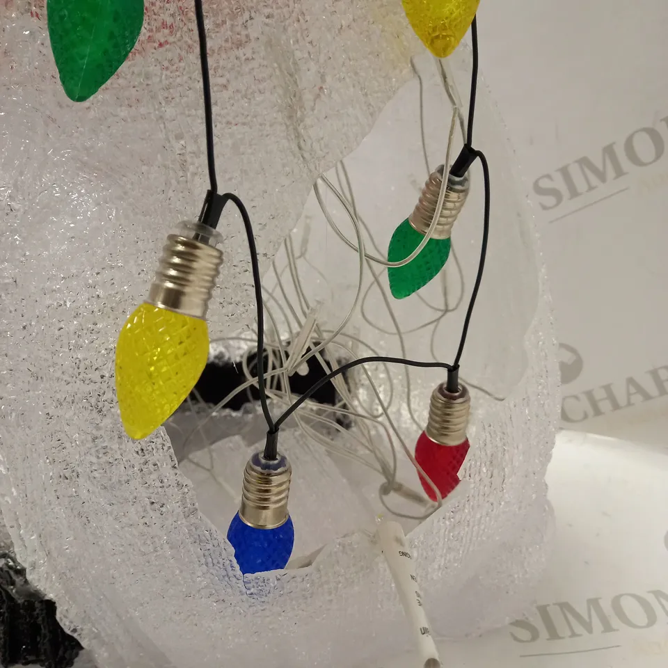 JOHN LEWIS WHITE & MULTI COLOUR REINDEER LIGHT 