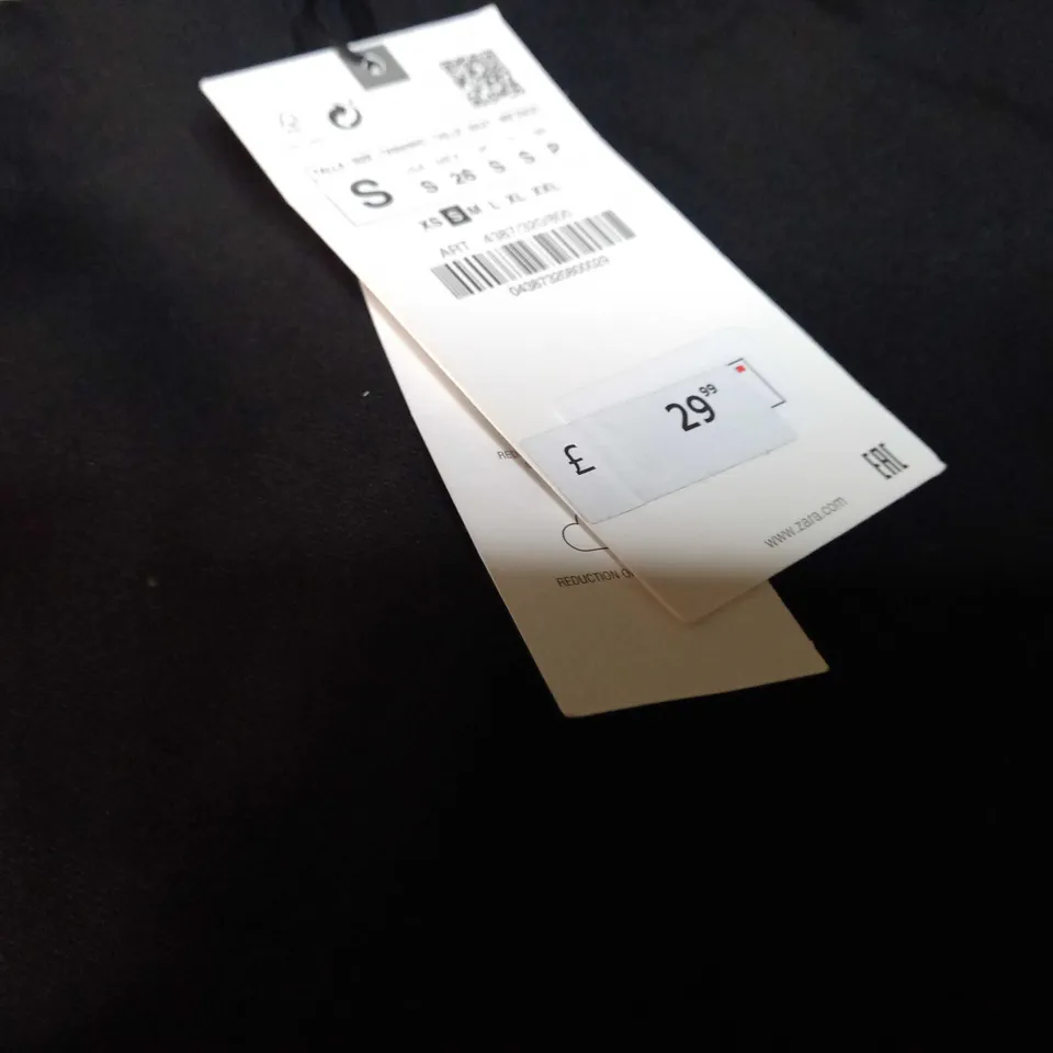 ZARA BLACK/GOLD BUTTON DETAILED TROUSERS - SMALL