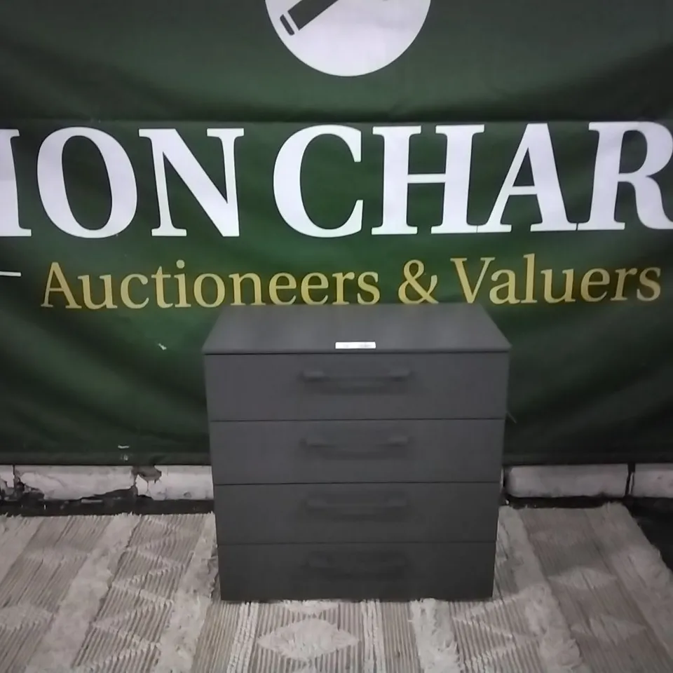 DESIGNER RAUCH SKAT DARK GREY 4-DRAWER CHEST  RRP £399