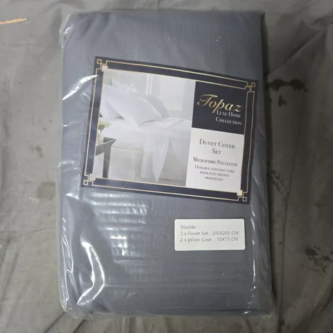 TOPAZ LUXE HOME COLLECTION DUVET COVER SET – DOUBLE (200X200 CM) WITH 2 PILLOWCASES, BOX OF APPROX 10