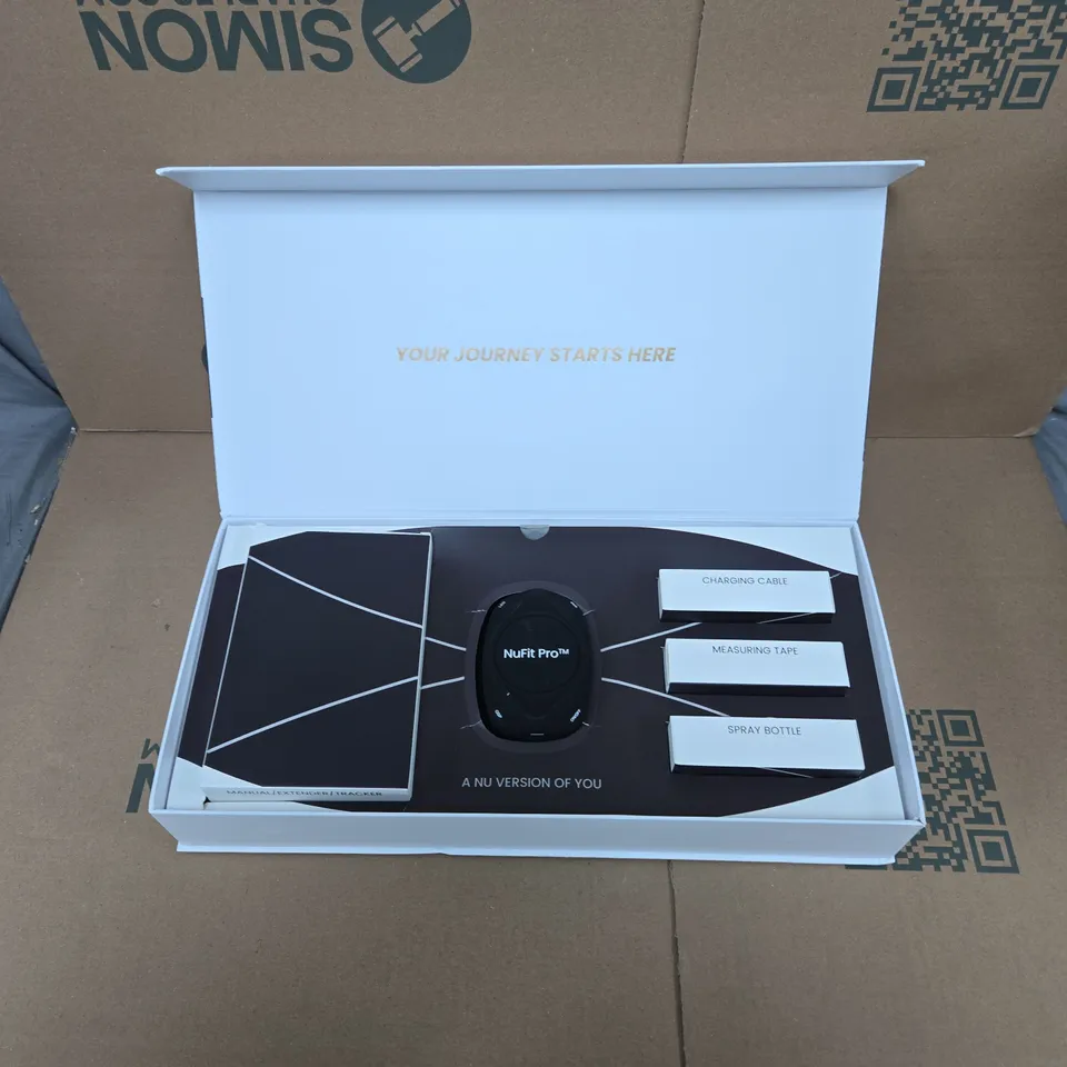 NUFIT PRO FACIAL SKINCARE DEVICE WITH CHARGING CABLE, MEASURING TAPE & SPRAY BOTTLE (A NU VERSION OF YOU) - BOXED