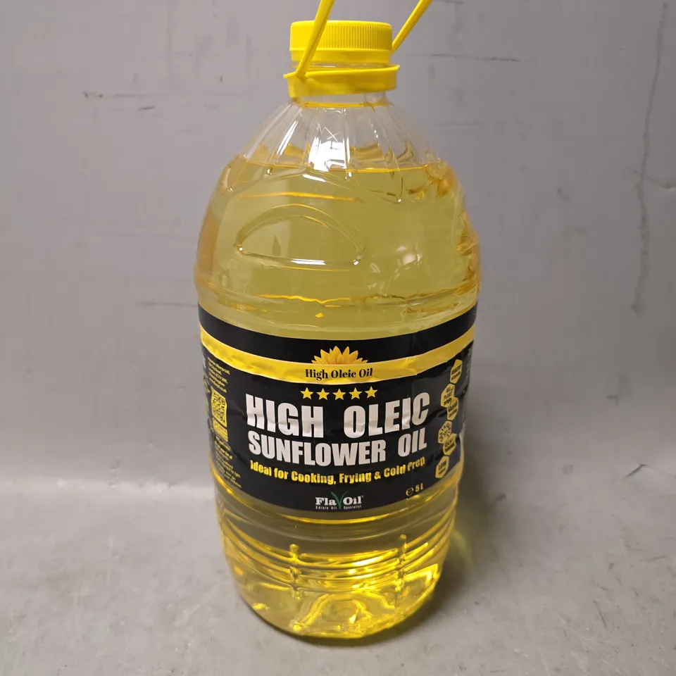 FLAVOIL HIGH OLEIC SUNFLOWER OIL 5L VEGETABLE COOKING OIL