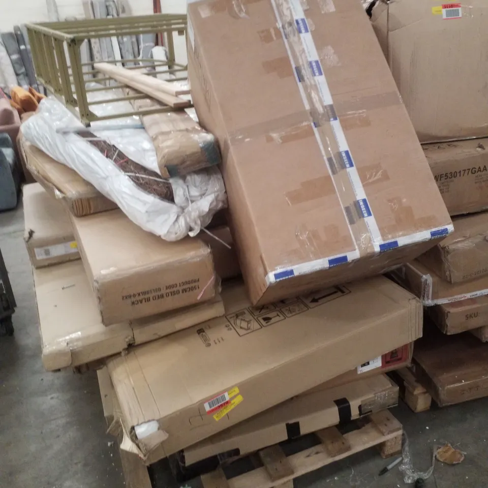 PALLET CONTAINING ASSORTED FLATPACK FURNITURE PARTS