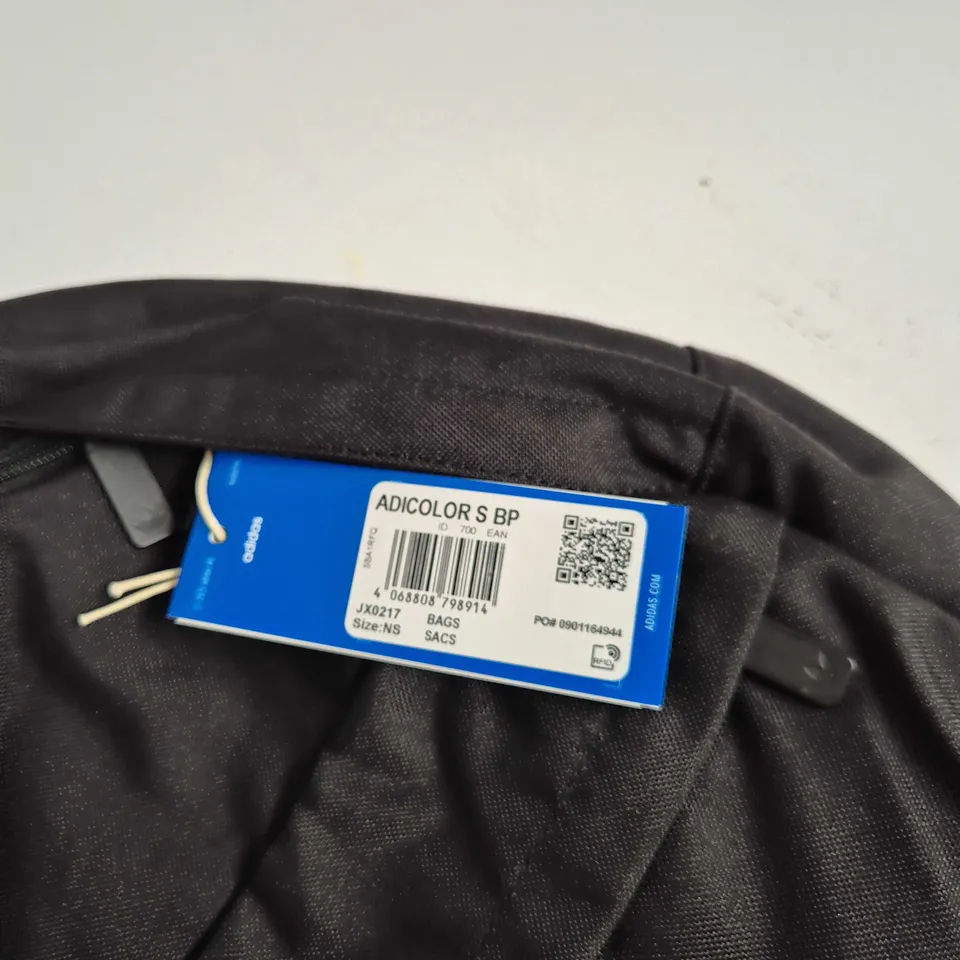 ADIDAS ADICOLOR CROSSBODY BAG – BLACK WITH STRIPED STRAP