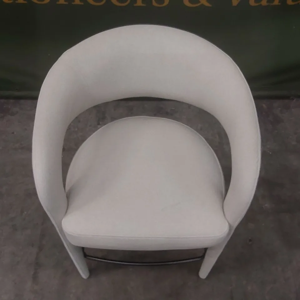 DANETTI RHETT CREAM PLUSH FABRIC BAR STOOL