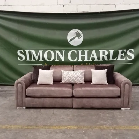 AMARA 4 SEATER SOFA - CHOCOLATE