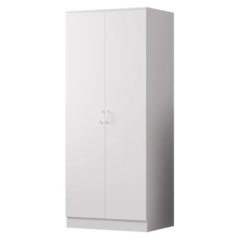 BOXED TUNIS 2 DOOR WARDROBE - MATT WHITE (2 BOXES)