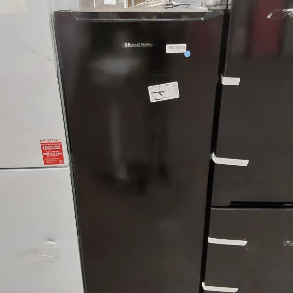 RUSSELL HOBBS RH55LF143B 242L LARDER FRIDGE, 55CM WIDE, 4 SHELVES, 4 DOOR RACKS, LED LIGHT, BLACK [ENERGY CLASS F] - UNPROCESSED RAW RETURN