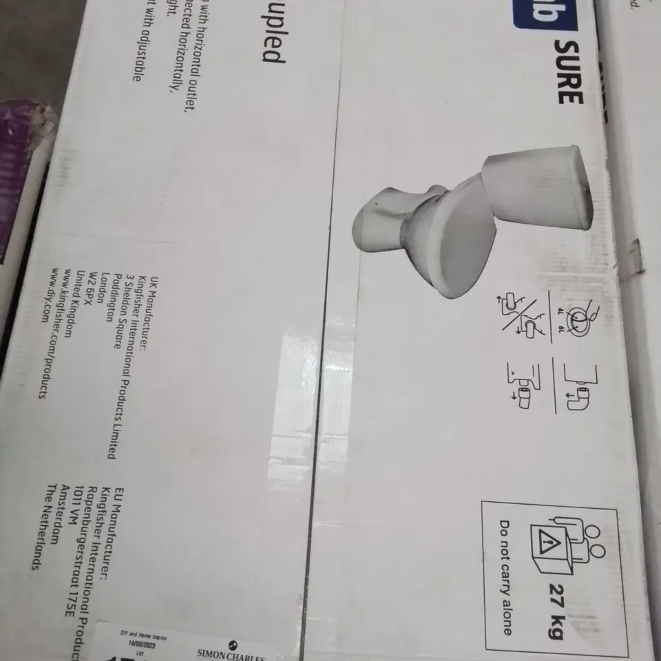 BOXED PLUMBSURE BODMIN CLOSE COUPLED TOILET
