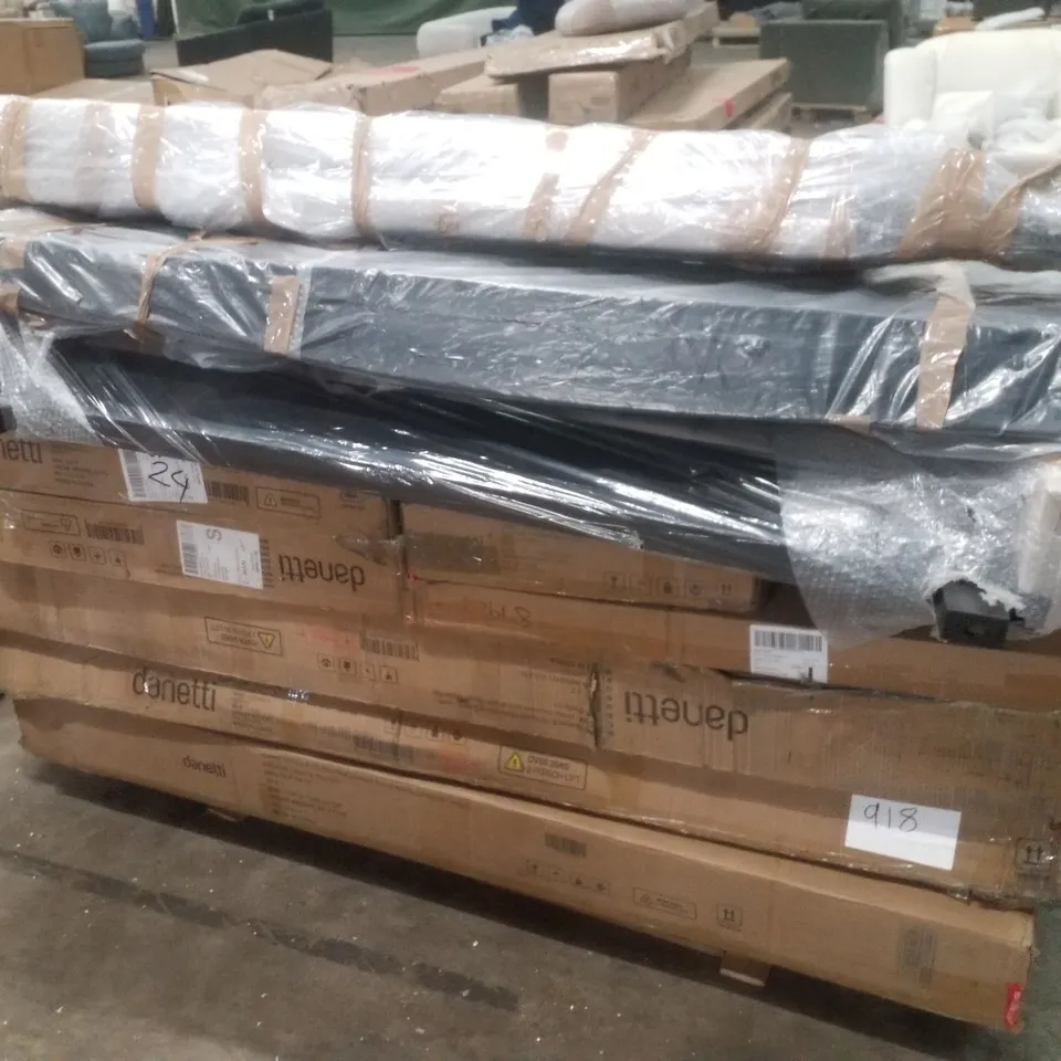 PALLET CONTAINING ASSORTED INCOMPLETE FURNITURE PARTS