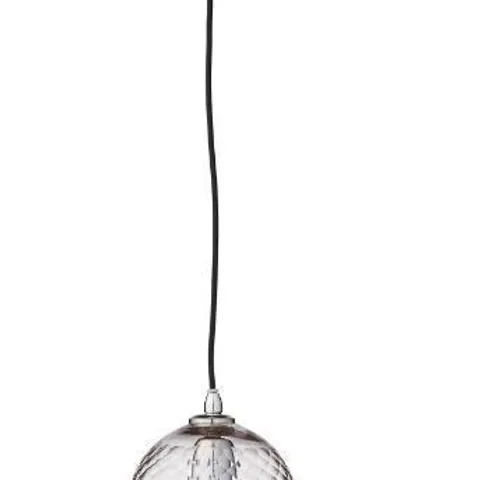 BOXED LENE BJERRE MAISE 1 LIGHT CEILING PENDANT, BLOWN GLASS TEXTURE SHADE PINK