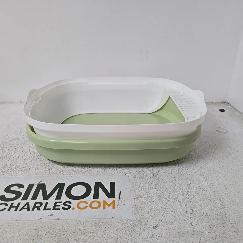 PETU GREEN CAT LITTER TRAY