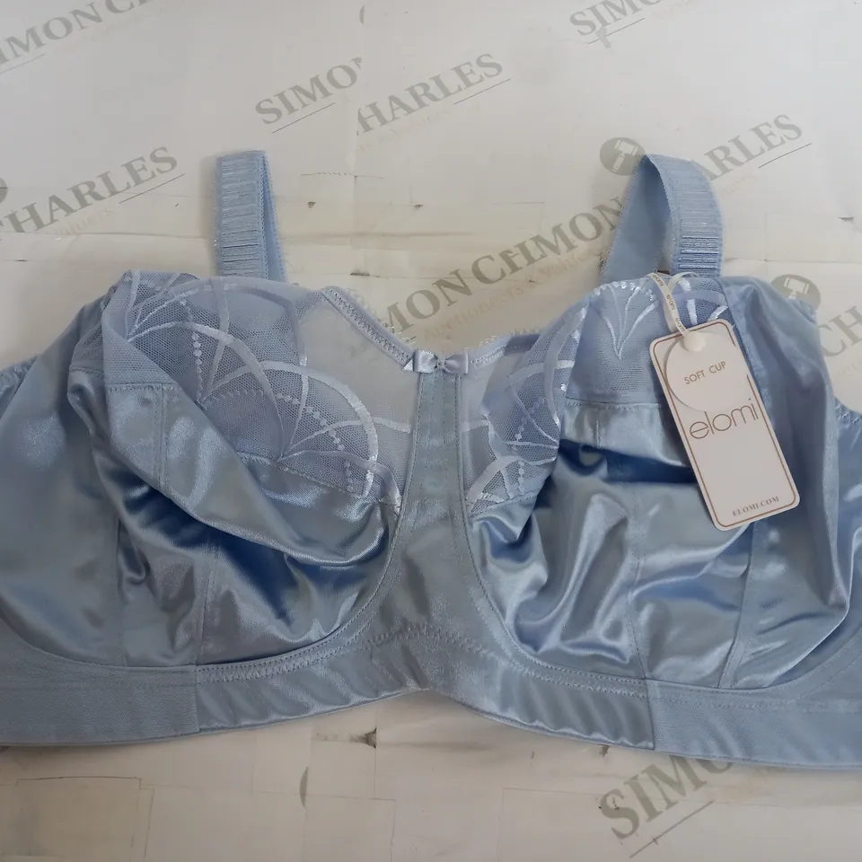 ELOMI SOFT CUP BRA IN BLUE - UK 38G