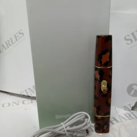 SIMPLY BEAUTY 2 IN 1 SUPER SMOOTH FACE & BROWS HAIR REMOVER SYSTEM BROWN LEOPORD PRINT