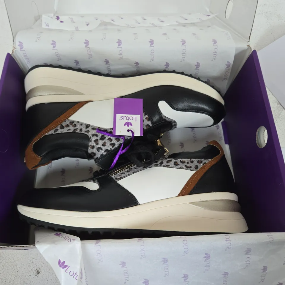 LOTUS MOORE ULS618 BLACK/WHITE WOMEN'S SNEAKERS – UK 7 (EU40)