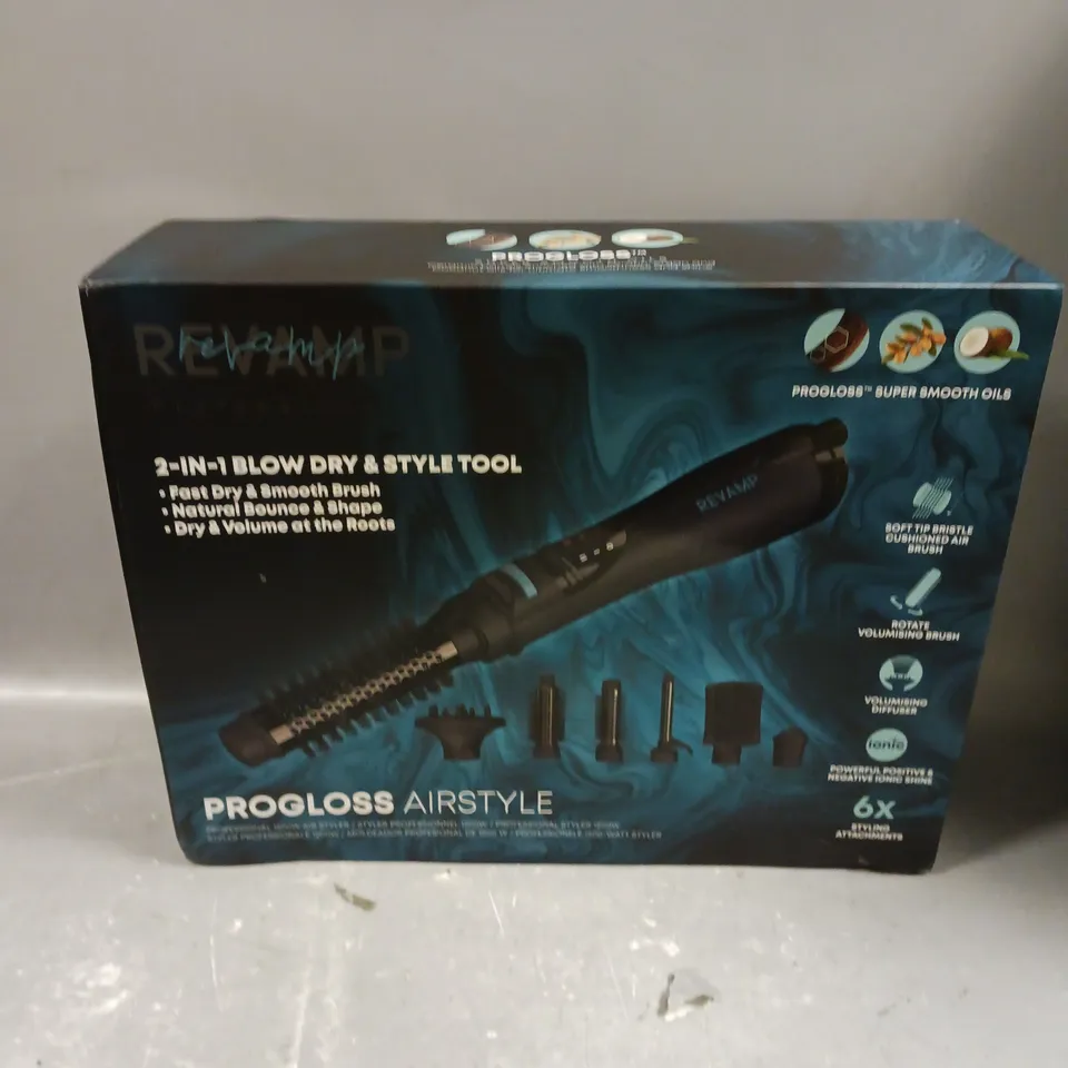 BOXED REVAMP PROGLOSS 6 IN 1 AIRSTYLER RRP £79.99