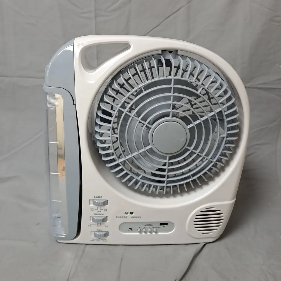 6-IN-1 RECHARGEABLE FAN WITH LED LAMP