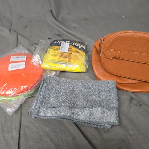 APPROXIMATELY 20 ASSORTED HOUSEHOLD PRODUCTS TO INCLUDE PET TOYS, MARIGOLDS, STORAGE CASE ETC 
